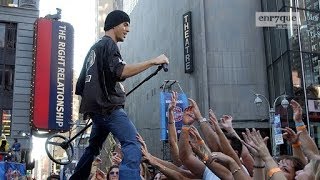 Enrique Iglesias  Be With You LIVE at The Times Square High Quality audio LQ video [upl. by Lazarus]