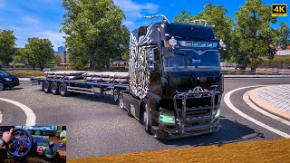 Euro Truck Simulator 2 I Mercedes Actros Update I Logitech G29 Game Play Steeringwheel 4K [upl. by Ydok]