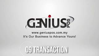 Genius POS Basic Tutorial 09 Transaction [upl. by Aimahs]