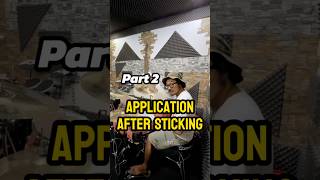 Rudiment application on drum set 🥁  Single stroke Double stroke Paradiddle  drummer drums [upl. by Laved]