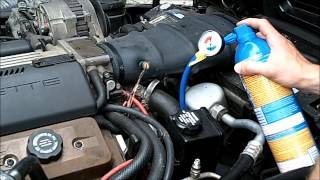 DIY Re Charging Car AC System  Recharging C4 CORVETTE [upl. by Inami]