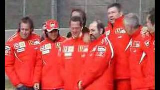 Ferrari 248 F1 unveiling with Schumacher [upl. by Nealson]