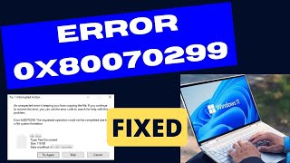 Error 0x80070299 on Windows 11  10 Fixed [upl. by Paucker]