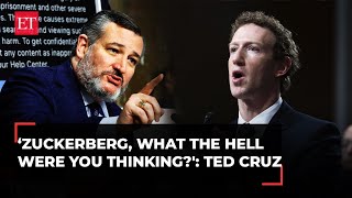 Zuckerberg what the hell were you thinking Ted Cruz grills Meta CEO on Instagrams child safety [upl. by Heimer815]