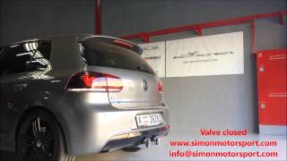 Golf R20 with full iPE INNOTECH valve controlled Exhaust by Simon Motorsport Dubai [upl. by Melvena]