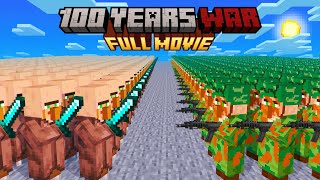 Minecraft but its 100 Years Villager War FULL MOVIE [upl. by Ettenyl]