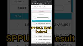 SE SPPU Result Declared 572024result engineering sppu [upl. by Wellington475]