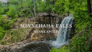 Things to do in Minnehaha Falls in Minneapolis MN 4K HD [upl. by Otis61]