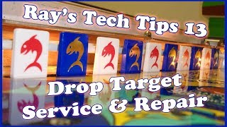 Rays Pinball Tech Tips 13  Pinball Drop Target Service  Repair [upl. by Lehrer]