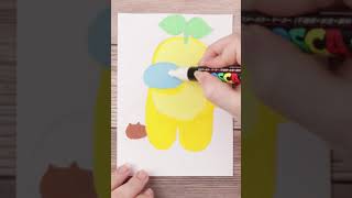 Drawing Yellow from Among Us With Posca Pens [upl. by Carin]