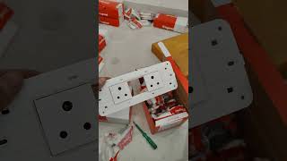 accessories switch plate work 💡💡💡youtubeshorts electricial home subscribe [upl. by Rehoptsirhc285]