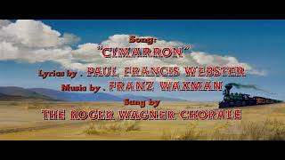 quotCimarronquot 1960 FRANZ WAXMAN Main Title [upl. by Hagile]