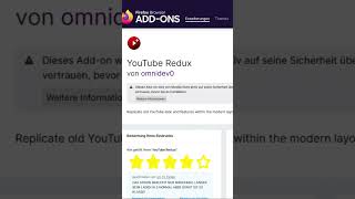 NEUE NEWS ZUM YOUTUBE REDUX ADDON news addons firefox googlechrome youtube [upl. by Eelnayr363]