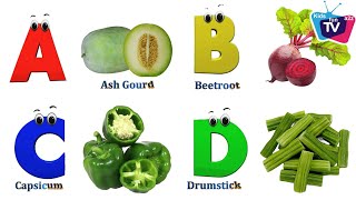 Vegetables ABC Song  Learn English Alphabet Letters  Phonics for Kids [upl. by Elwaine]