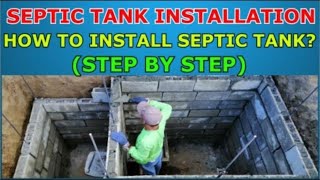 HOW TO MAKE SEPTIC TANK from START to FINISH Installation [upl. by Luana]