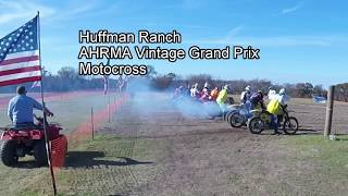 AHRMA  Huffman Farm Vintage motocross [upl. by Yllak]