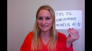 Video 575 A2B1 muntlig norskprøve tips fra Karense [upl. by Dygal]