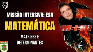 🔰CURSO INTENSIVO ESA  MATEMÁTICA  MATRIZES E DETERMINANTES 🔰 [upl. by Lippold216]