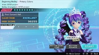 Beginning Medley  Primary Colors Extreme Perfect  Hatsune Miku Project Diva X [upl. by Ahsiam]