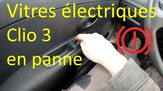 Réparation vitres électriques Clio 3 problème ou panne [upl. by Nibla]