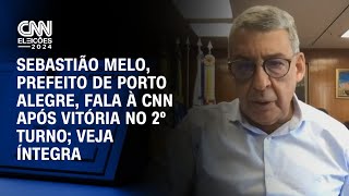 Sebastião Melo prefeito de Porto Alegre fala à CNN após vitória no 2º turno Veja íntegra  LIVE [upl. by Aric]