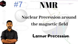 NMR SPECTROSCOPY 07  PRECESSION OF NUCLEUS  LARMOR FREQUENCY [upl. by Kcinimod]