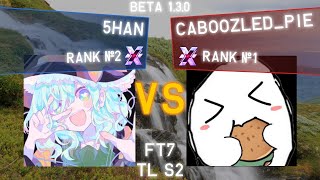 TETRIO  5han Rank 2 vs CaboozledPie Rank 1  TETRIO High Level Replays [upl. by Ielak]