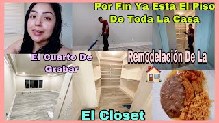 Por Fin Ya Está El Piso De Toda La Casa 🏠 Vean Que Bonito Ya Se Ve El Cuarto  El Closet wow 😍 [upl. by Auberta]