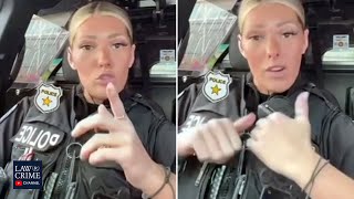 Police Officers TikTok Tells Drivers to Get the F Out of the Way [upl. by Enidaj]