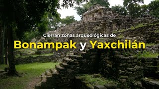 Cierran zonas arqueológicas de Bonampak y Yaxchilán bonampak yaxchilán zonaarqueologica chiapas [upl. by Alyar228]