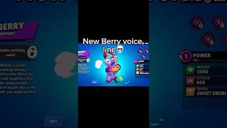 New Berry voice line🤔💀berry brawlstars bs voicelines [upl. by Dedrick60]