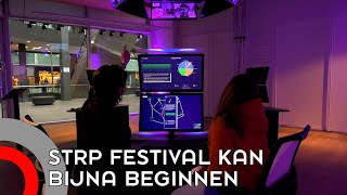 Kunst in het centrum tijdens het STRP festival [upl. by Ycnalc855]