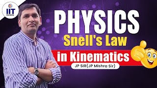 JEE Mains 2024  JEE Physics  Snells Law in Kinematics  Physics By JP Mishra Sir iitschool [upl. by Niamart959]