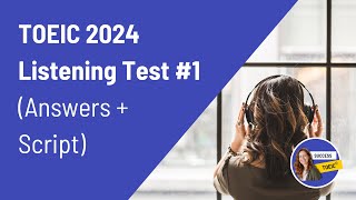 TOEIC Full listening test 2024 answers  transcript [upl. by Lynad]