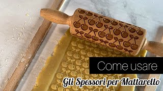 Stendere la Pasta Frolla in modo omogeneo con gli Spessori per Mattarello  Cocorò Shop [upl. by Kcinnay]