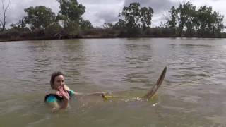 Water skiing  Vintage boats in action at Walker Flat SA [upl. by Ymij210]