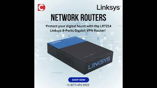 Protect your digital haunt with the LRT214 Linksys 4Ports Gigabit VPN Router networking router [upl. by Widera228]