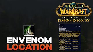 Envenom Rune Location  Season of Discovery WoW [upl. by Anneliese]