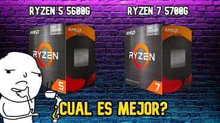 RYZEN 5 5600G VS RYZEN 7 5700G ¿CUAL ES MEJOR [upl. by Cordier]