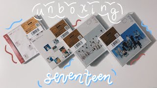 unboxing seventeen ❝ 24H ❞ ✰ 4 versions [upl. by Brier]