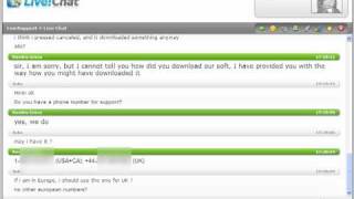 Rogue AntiVirus Live Chat Support Part 1 [upl. by Nylirek]