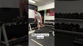 DB deficit reverse lunges [upl. by Adala842]