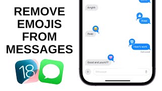 How to Remove Emojis from Message on iPhone  iOS 18 [upl. by Ru]