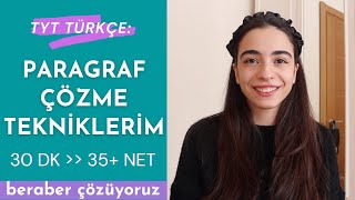 Derece Öğrencisi Paragraf Sorularını Nasıl Çözdü  TYT Türkçe Paragraf Çözme Taktiklerim [upl. by Yerhcaz491]