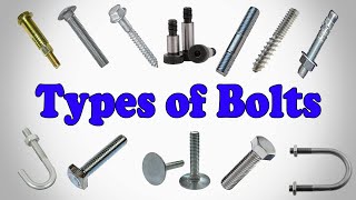 Types of Bolts  Types of Bolt Heads [upl. by Steffi]