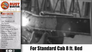 RB7367R  1973  1987 Chevy C10 Standard Cab 8ft Bed Leaf Spring Frame Section Installation Guide [upl. by Yerac53]