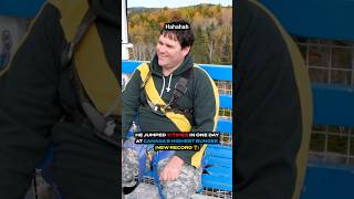 He Bungee Jumped 11 TIMES in One Day 😮 canada ottawa gatineau bungeejumping [upl. by Klinger]