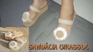 UNBOXING Sandálias de girassol para mulheres antiderrapante sola macia tendência da moda ALIEXPRESS [upl. by Ynohtn]