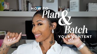 HOW TO PLAN  BATCH YOUR CONTENT  LEARNING WITH KY LASHAII [upl. by Kalin]