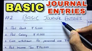 Basic Journal Entries by Saheb Academy  Class 11  BCOM  CA Foundation [upl. by Truman738]